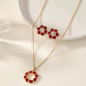3pcs Rhinestone Circle Decor Fashion Jewelry Set/ Great for Daily wear